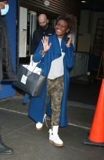 JANAI NORMAN Leaves Good Morning America TV Show in New York 12/30/2022