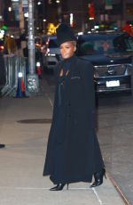 JANELLE MONAE Arrives at Late Show with Stephen Colbert in New York 01/11/2023