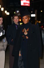 JANELLE MONAE Arrives at Late Show with Stephen Colbert in New York 01/11/2023