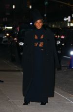 JANELLE MONAE Arrives at Late Show with Stephen Colbert in New York 01/11/2023