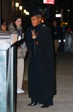 JANELLE MONAE Arrives at Late Show with Stephen Colbert in New York 01/11/2023