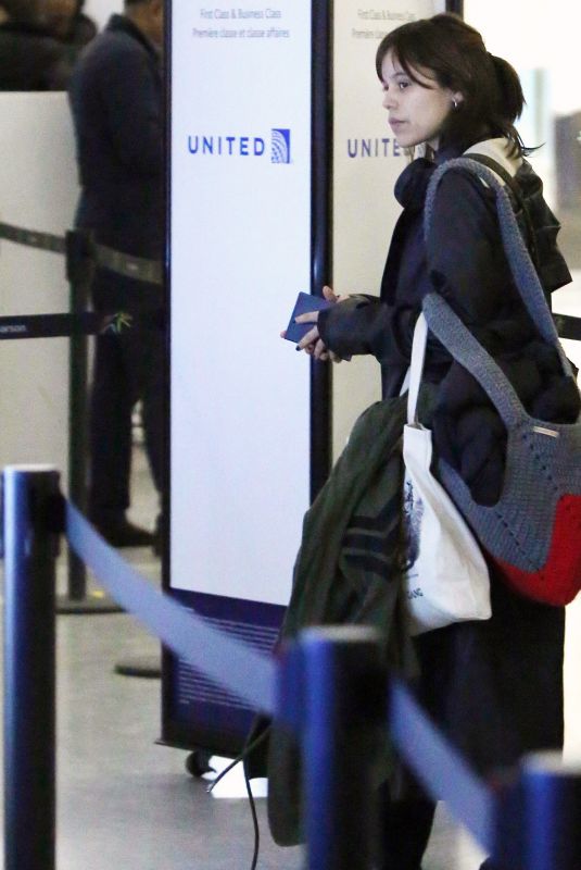 JENNA ORTEGA Arrives at Airport in Toronto 01/05/2023