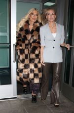 JENNIE GARTH and TORI SPELLING Arrives at Good Day NY in New York 01/25/2023