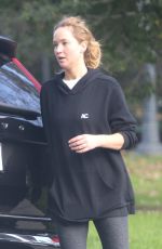JENNIFER LAWRENCE Out for a Playdate at a Park in Los Angeles 01/16/2023
