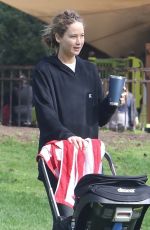 JENNIFER LAWRENCE Out for a Playdate at a Park in Los Angeles 01/16/2023