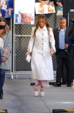 JENNIFER LOPEZ Arrives at Jimmy Kimmel in West Hollywood 01/18/2023
