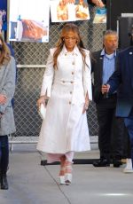 JENNIFER LOPEZ Arrives at Jimmy Kimmel in West Hollywood 01/18/2023