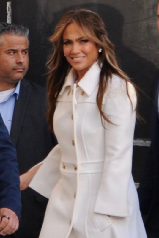 JENNIFER LOPEZ Arrives at Jimmy Kimmel in West Hollywood 01/18/2023