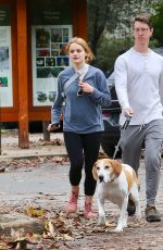 JOEY KING and Steven Piet Out with Their Dog in Los Angeles 01/02/2023