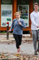 JOEY KING and Steven Piet Out with Their Dog in Los Angeles 01/02/2023