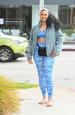 JORDIN SPARKS Leaves a Gym in Los Angeles 01/03/2023