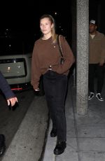 JOSIE CANSECO Arrives at Fleur Room in West Hollywood 01/13/2023
