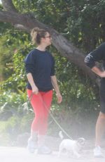 JUDY GREER and Dean E Johnsen Out with Their Dog in Beverly Hills 01/07/2023