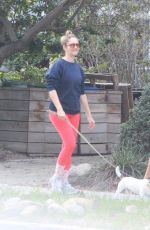 JUDY GREER and Dean E Johnsen Out with Their Dog in Beverly Hills 01/07/2023