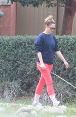 JUDY GREER and Dean E Johnsen Out with Their Dog in Beverly Hills 01/07/2023