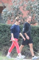 JUDY GREER and Dean E Johnsen Out with Their Dog in Beverly Hills 01/07/2023