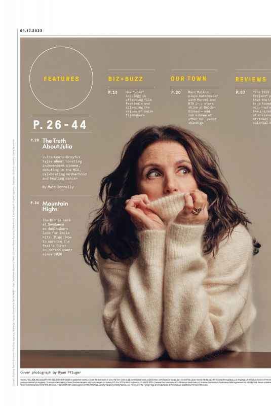 JULIA LOUIS-DREYFUS in Variety Magazine, January 2023