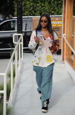 JUSTINE SKYE Leaves New Coffee Shop in West Hollywood 01/07/2023
