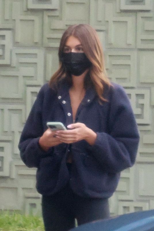 KAIA GERBER at Maru Coffee in Los Feliz 01/07/2023