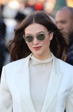 KARLIE KLOSS Arrives at Dior Homme Fashion Show at PFW in Paris 01/20/2023