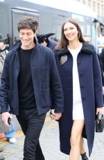 KARLIE KLOSS Arrives at Louis Vuitton Show at Paris Fashion Week 01/19/2023