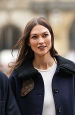 KARLIE KLOSS Arrives at Louis Vuitton Show at Paris Fashion Week 01/19/2023