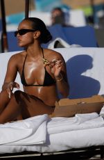 KARRUECHE TRAN in Bikini at a Beach in Miami 12/31/2022