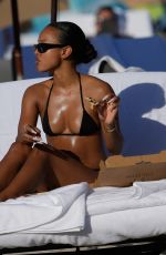KARRUECHE TRAN in Bikini at a Beach in Miami 12/31/2022