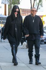 KAT VON D and Rafael Reyes Out for Lunch in Los Angeles 01/27/2023
