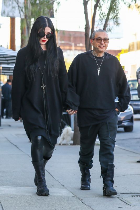 KAT VON D and Rafael Reyes Out for Lunch in Los Angeles 01/27/2023