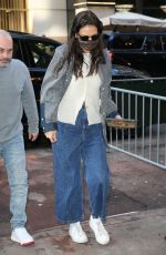 KATIE HOLMES Arrives at Rehearsal for her new play The Wanderers in New York 01/18/202