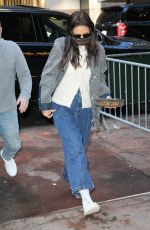 KATIE HOLMES Arrives at Rehearsal for her new play The Wanderers in New York 01/18/202