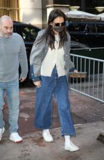 KATIE HOLMES Arrives at Rehearsal for her new play The Wanderers in New York 01/18/202