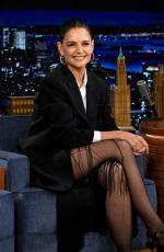 KATIE HOLMES at Tonight Show Starring Jimmy Fallon in New York 01/17/2023