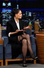 KATIE HOLMES at Tonight Show Starring Jimmy Fallon in New York 01/17/2023