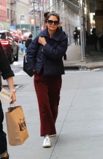 KATIE HOLMES Out in New York 01/04/2023