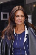 KATIE HOLMES Promotes Her New off-Broadway play The Wanderers in New York 01/11/2023