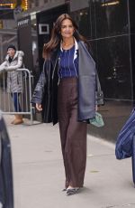 KATIE HOLMES Promotes Her New off-Broadway play The Wanderers in New York 01/11/2023