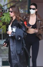 KENDALL JENNER and HAILEY BIEBER Leaves Workout in West Hollywood 01/03/2023