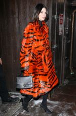 KENDALL JENNER Arrives for Dinner in Aspen on New Years Eve 12/31/2022