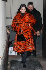 KENDALL JENNER Arrives for Dinner in Aspen on New Years Eve 12/31/2022