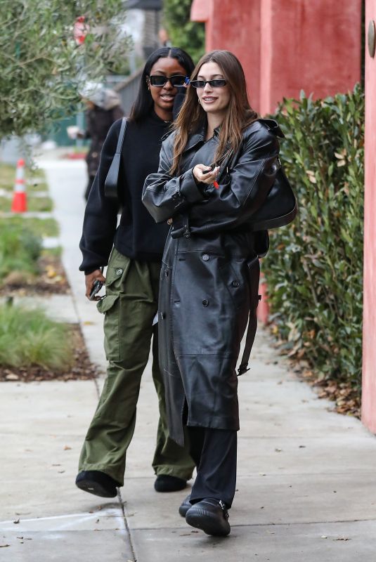 KENDALL JENNER, HAILEY BIEBER and LAUREN PEREZ Out in West Hollywood 01/03/2023