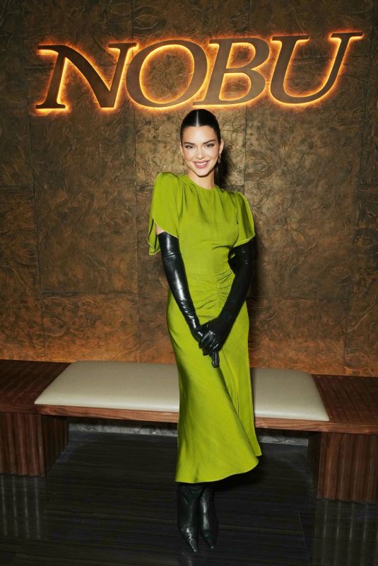 KENDALL JENNER Hosts Launch of 818 Tequila at Nobu Dubai 01/20/2023