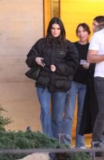 KENDALL JENNER Out for Dinner with Friends at Nobu in Malibu 01/27/2023