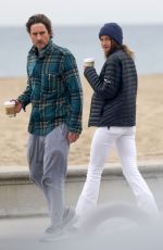 KENDALL YATES and Luke Wilson Out on the Beach in Los Angeles 01/05/2023