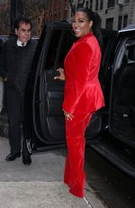 KENYA MOORE Arrives at Tamron Hall in New York 01/05/2023