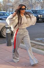 KIM KARDASHIAN Arrives at Her Son