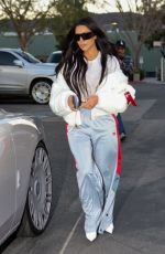 KIM KARDASHIAN Arrives at Her Son