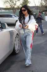 KIM KARDASHIAN Arrives at Her Son