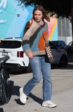 KRISTEN BELL in denim Out in Los Feliz 01/24/2023